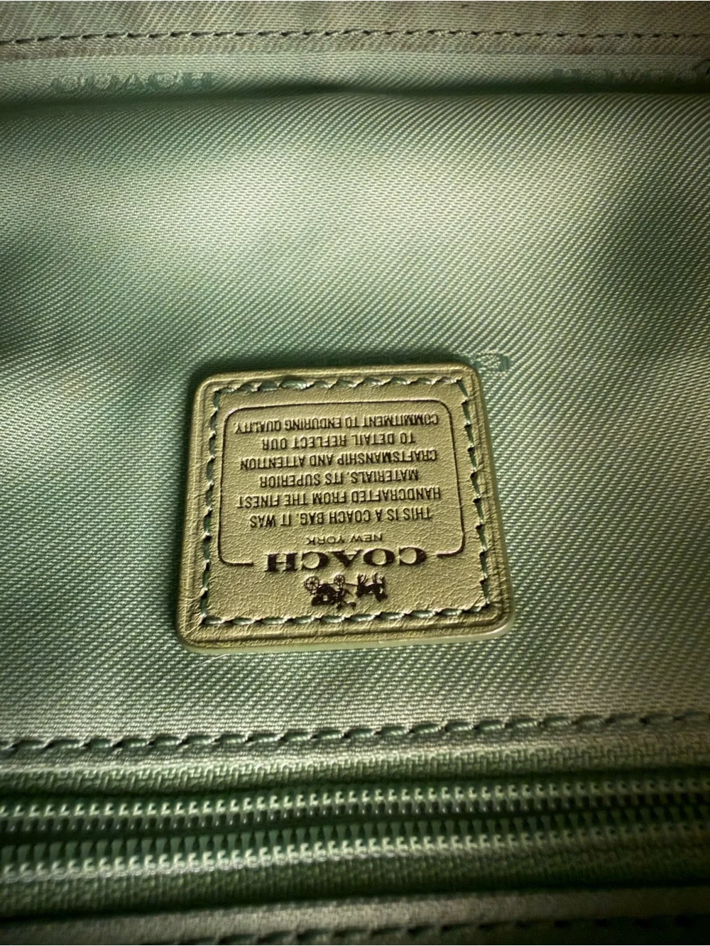 Coach Swagger 21 Exotic Green Croc-Embossed Structured Top-Handle Satchel